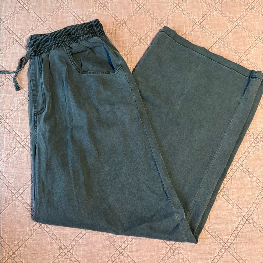 Black Soft Denim Like Pants